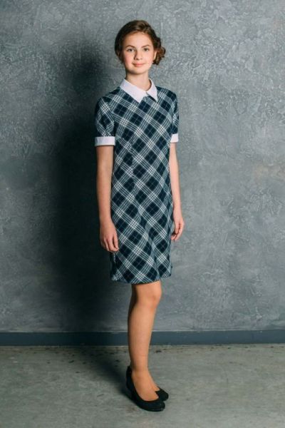 Платье для девочки «Клеточка» - Фабрика одежды для девочек Мари Текс