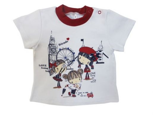 Ясельная футболка с коротким рукавом Soni Kids - Фабрика детской одежды Soni Kids