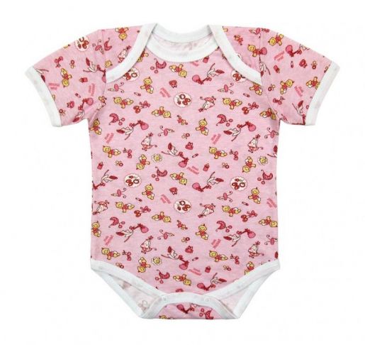 Розовое боди на новорожденного MilleFaMille - Производитель детской одежды Мини-ми