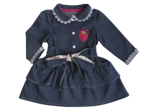 Ясельное платье с поясом Soni Kids - Фабрика детской одежды Soni Kids