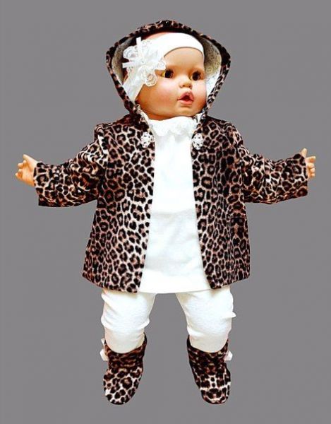 Леопардовый костюм на новорожденного Elika-baby - Фабрика одежды для новорожденных Elika-baby