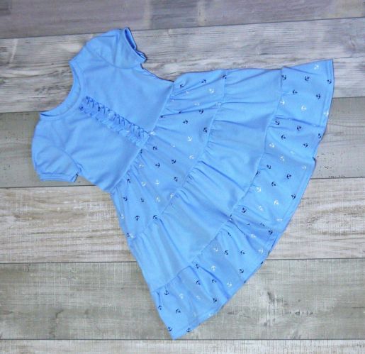 Детское голубое платье Чупинет - Фабрика детской одежды Чупинет