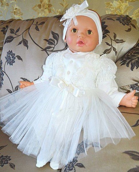 Крестильный комплект на девочку Elika-baby - Фабрика одежды для новорожденных Elika-baby