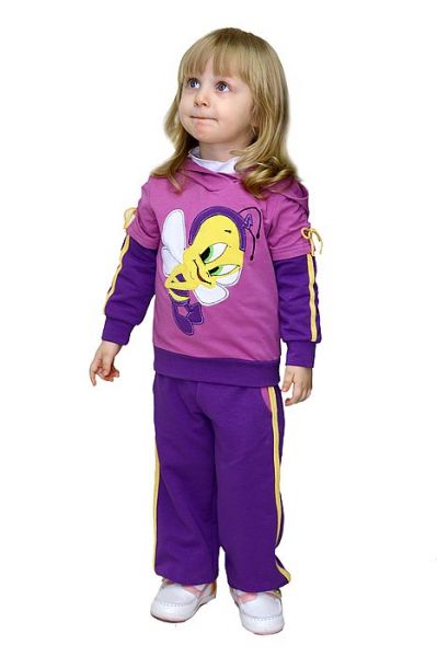 Детский костюм сиреневый с аппликацией Славита - Фабрика детской одежды Славита