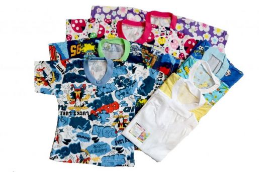 Разноцветная детская футболка Карапуз Антошка - Фабрика детской одежды Карапуз Антошка