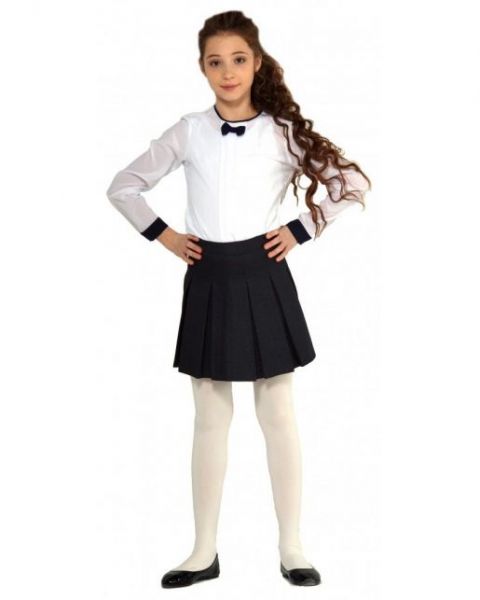 Школьная черная юбка складками OLMI - Фабрика детской одежды OLMI