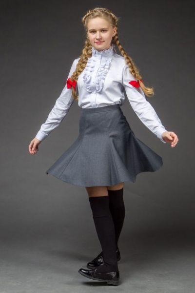 Школьная юбка на поясе - Фабрика одежды для девочек Мари Текс