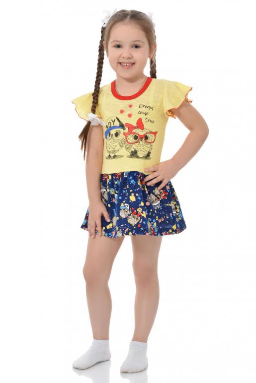 Платье Совушки - Трикотажная фабрика детской одежды Дети в цвете