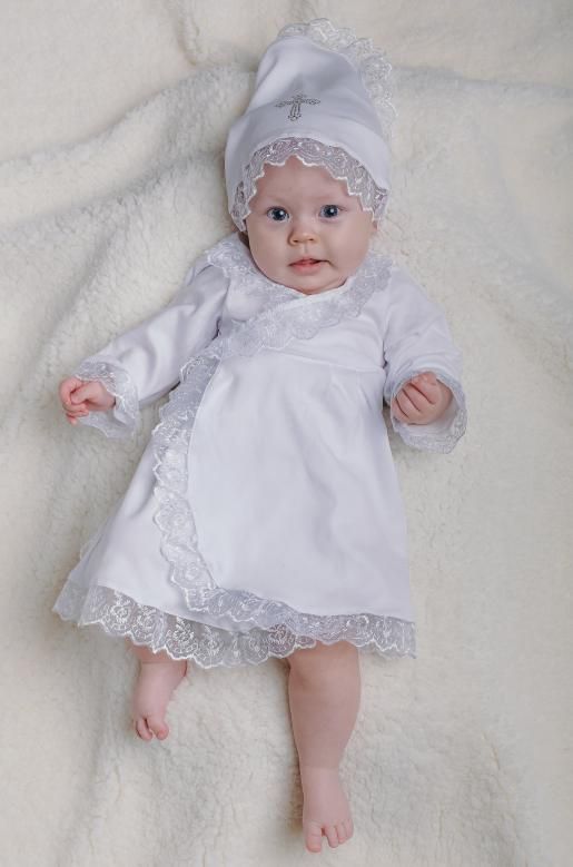 Комплект крестильный для девочки - Производитель детской одежды Puzziki