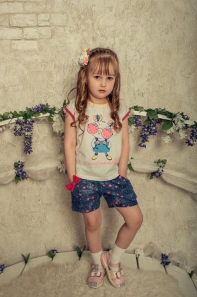Детский летний костюм на девочку Белотон - Трикотажная фабрика Исток