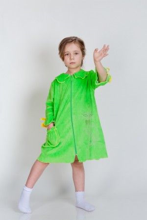 Детский халат на молнии Киса 69 - Швейная фабрика МАКС+