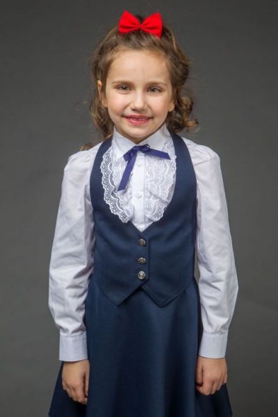 Школьная жилетка для девочки - Фабрика одежды для девочек Мари Текс