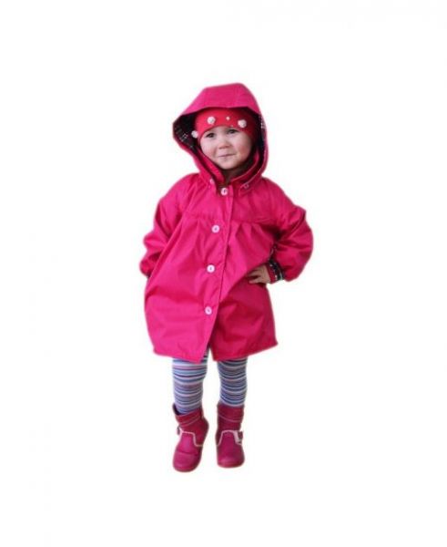 Детский розовый плащ с капюшоном MODESTREET - Фабрика детской одежды MODESTREET