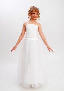 Детское белое  платье Ladetto - Производитель детской одежды Ladetto