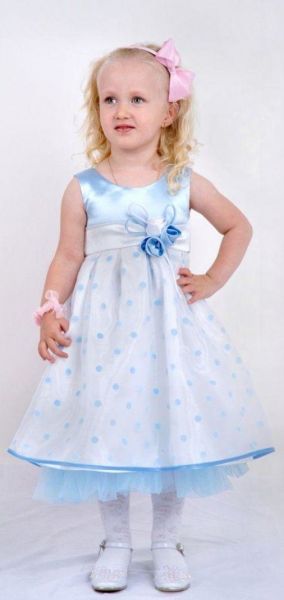 Детское платье в горошек Кокетка - Кокетка