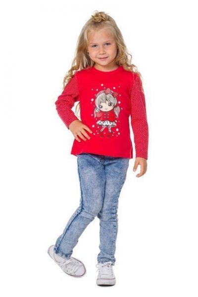Детский красный джемпер Алена - Производитель детской одежды Алена