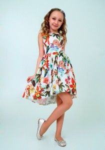 Разноцветное детское платье Ladetto - Производитель детской одежды Ladetto
