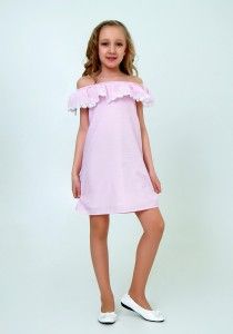 Детское платье розовое Ladetto - Производитель детской одежды Ladetto