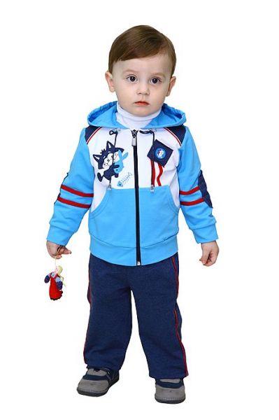 Костюм голубой на мальчика с аппликацией Славита - Фабрика детской одежды Славита