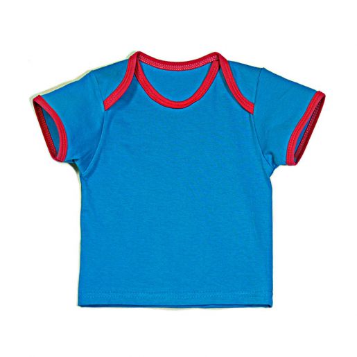 Ясельная синяя футболка Три ползунка - Фабрика детской одежды Три ползунка