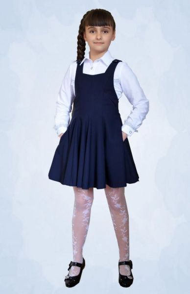 Школьный сарафан "Бриз" - Фабрика школьной формы Мода Люкс