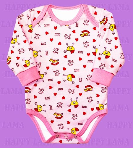 Боди для детей оптом Happy Lama - Трикотажная фабрика детской одежды HAPPYLAMA-OPT