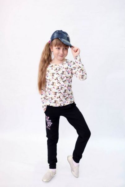 Детские брюки на девочку Белотон - Трикотажная фабрика Исток