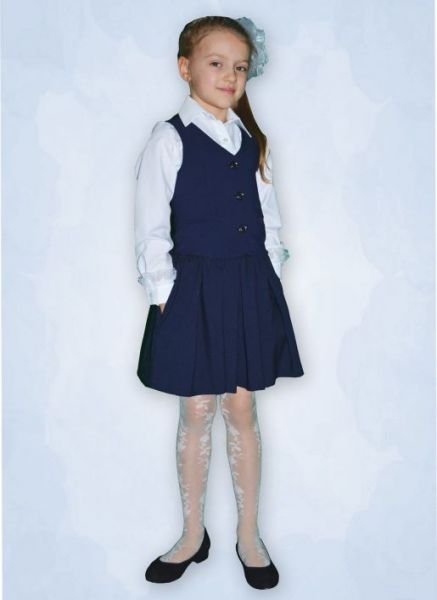 Жилет "Классический" для девочки - Фабрика школьной формы Мода Люкс