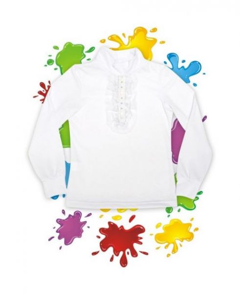 Детская белая блузка MODESTREET - Фабрика детской одежды MODESTREET