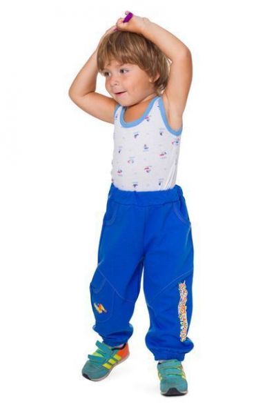 Детские синие штаны на мальчика Алена - Производитель детской одежды Алена