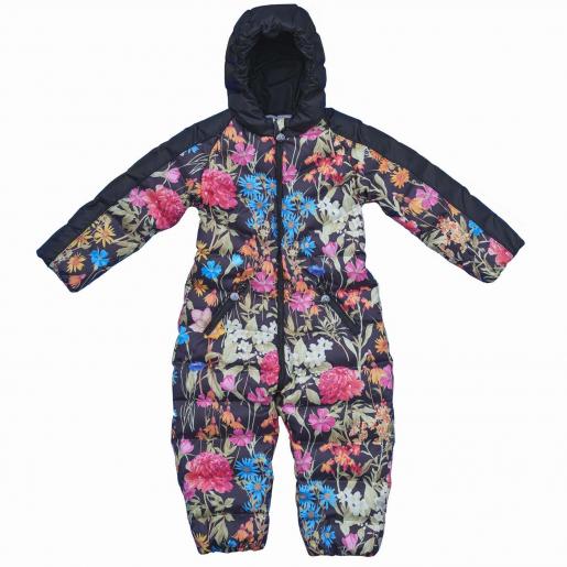 Комбинезон пуховый демисезонный Яркие цветы - Производитель детской одежды Chepe Premium