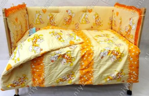 Набор в кроватку Жирафики - Фабрика одежды для новорожденных Элания