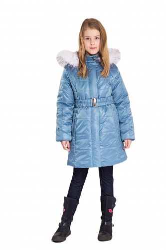 Голубое зимнее детское пальто Saima - Фабрика детской одежды Saima