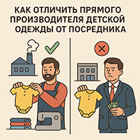 Как отличить прямого производителя детской одежды от посредника