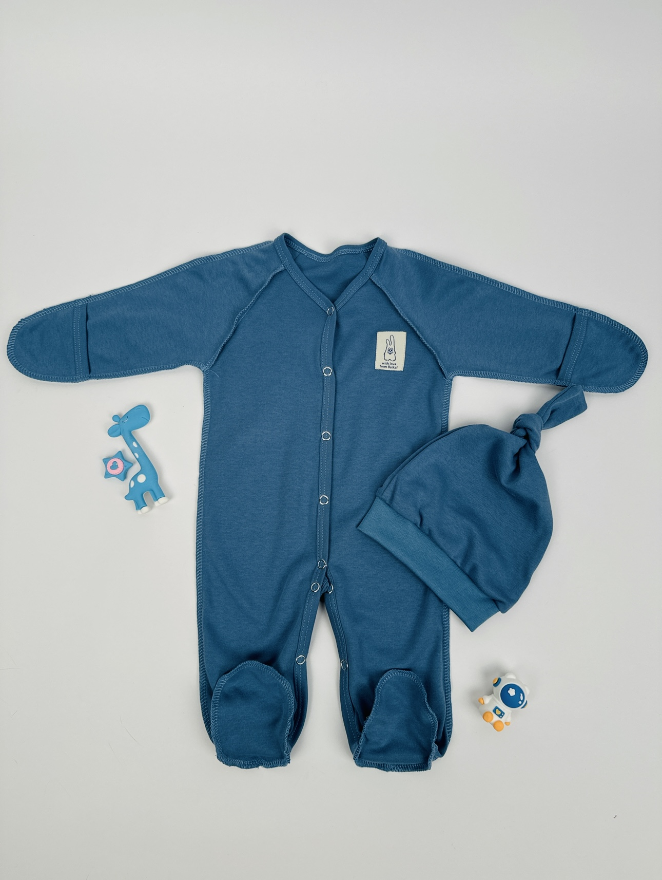 113/368 Комбинезон+шапочка (интерлок), фото 1