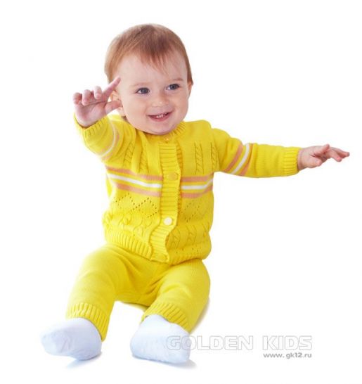 Вязаный ясельный костюм Golden Kids, фото 1