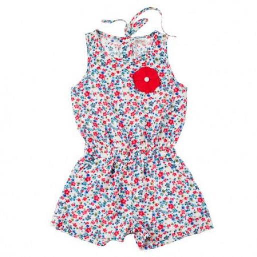 Комбинезон хлопковый для девочки на лето Mini Hippy, фото 1