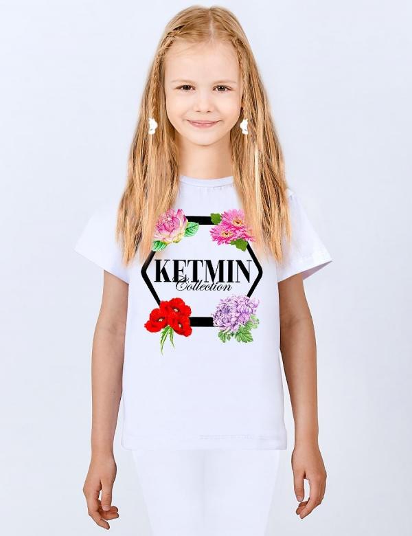 Футболка для девочки KETMIN СOLLECTION цв.Белый, фото 1