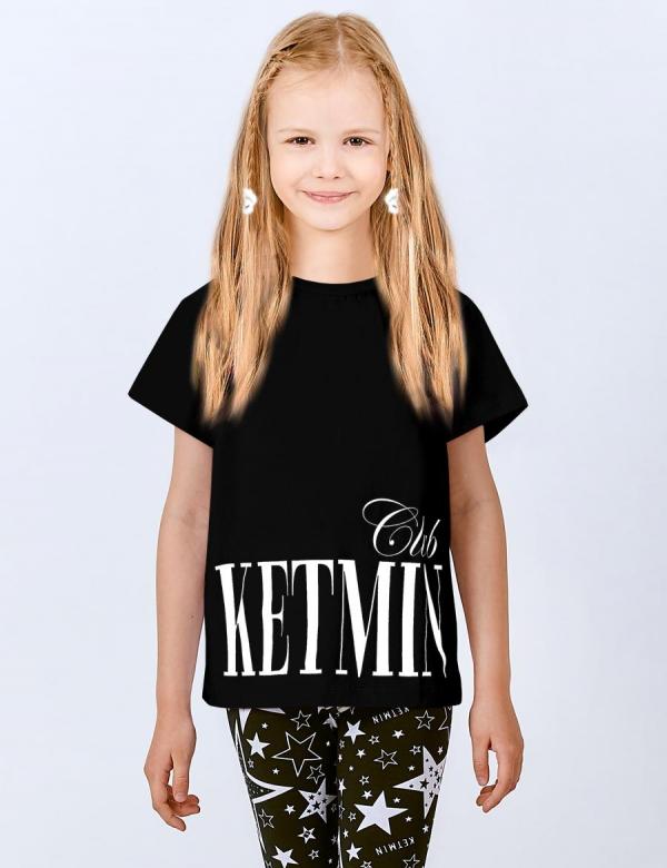 Футболка для девочки KETMIN CLUB цв.Чёрный, фото 1