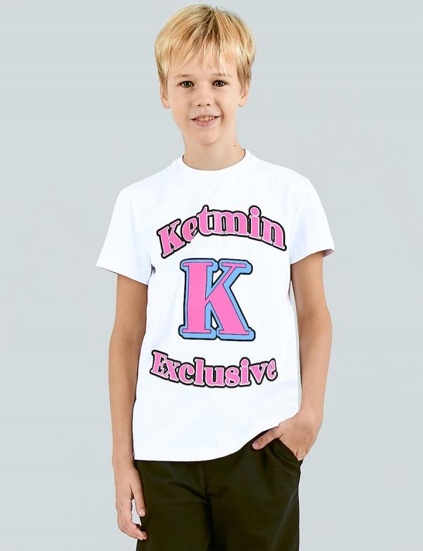 Футболка детская KETMIN EXCLUSIVE цв.Белый/розовый, фото 1