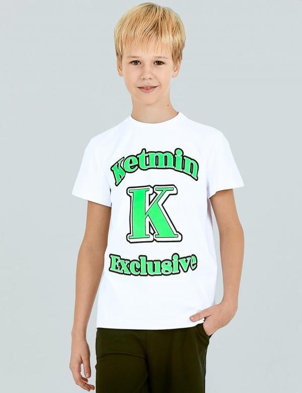 Футболка детская KETMIN EXCLUSIVE цв.Белый/салатовый, фото 1