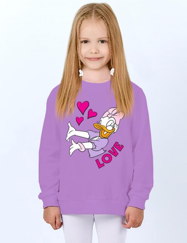 Свитшот детский KETMIN LOVE DAISY цв.Сиреневый, фото 1