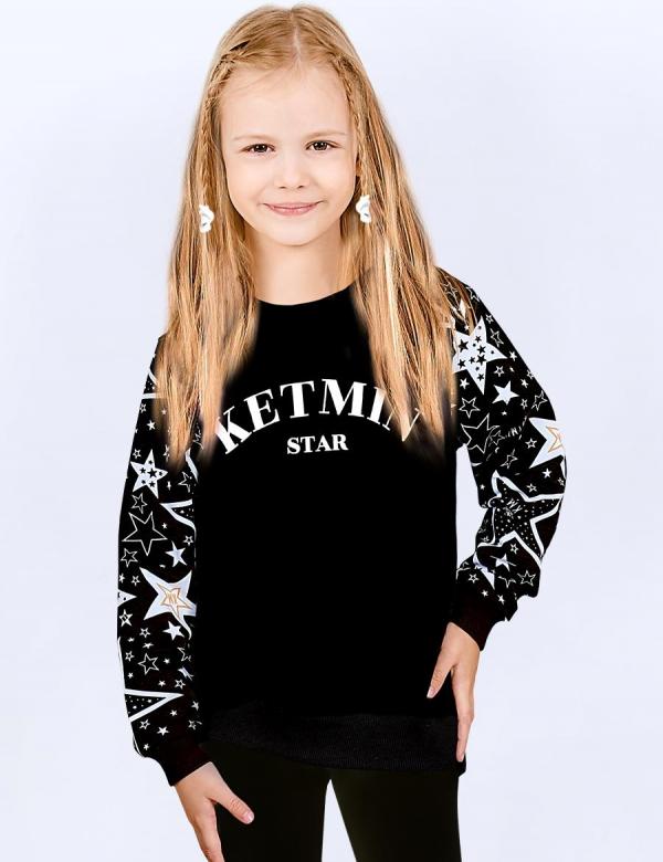 Свитшот детский KETMIN STAR реглан цв.Чёрный, фото 1