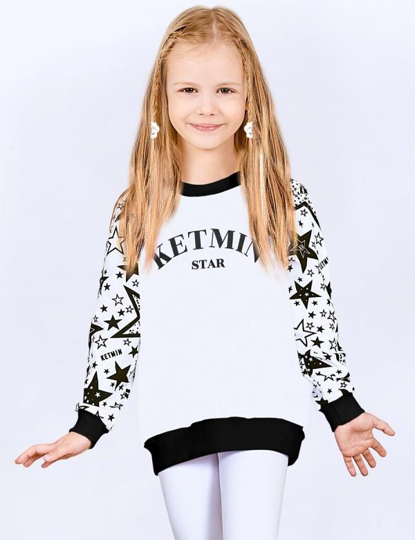 Свитшот детский KETMIN STAR реглан цв.Белый, фото 1