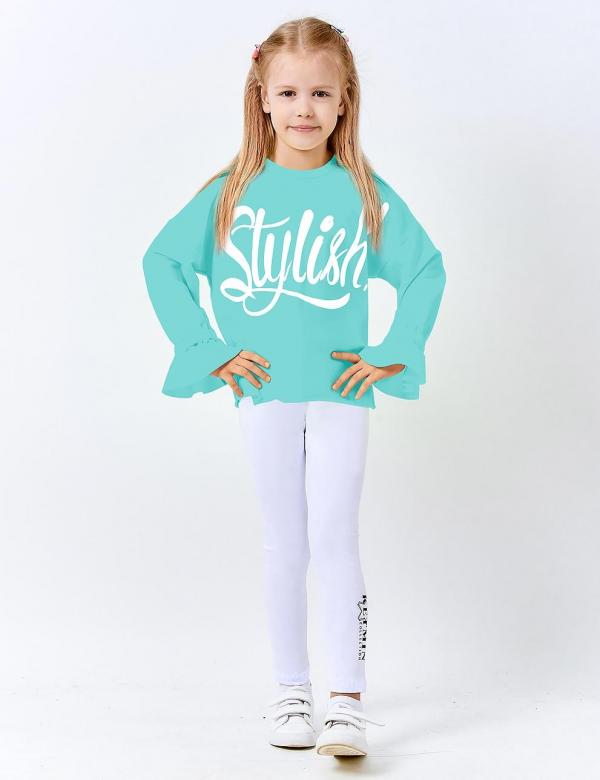 Толстовка детская для девочки KETMIN STYLISH цв.Бирюза, фото 1