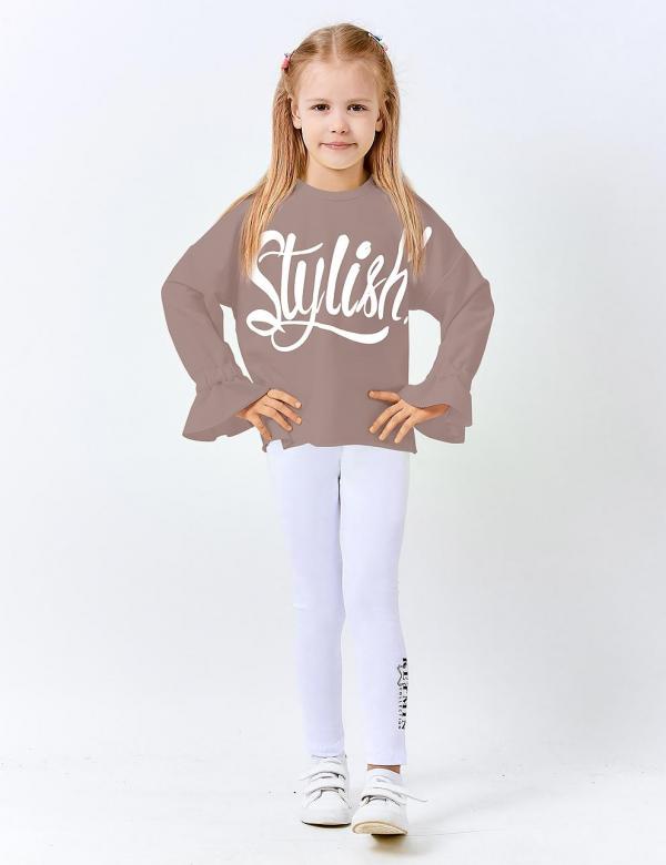 Толстовка детская для девочки KETMIN STYLISH цв.Кофе, фото 1