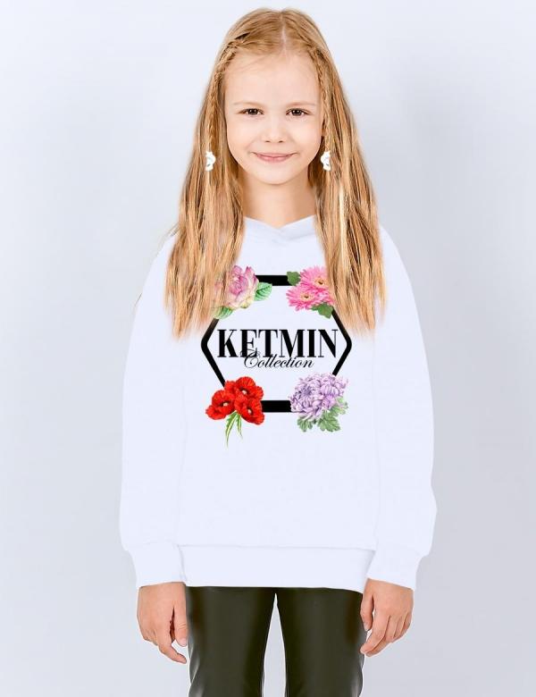 Толстовка для девочки KETMIN COLLECTION цв.Белый, фото 1