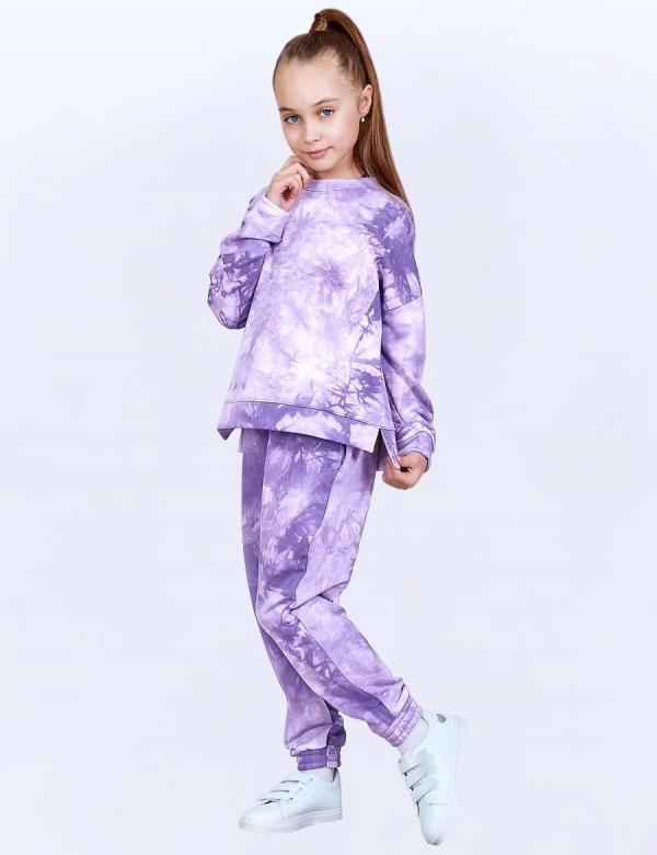 Костюм детский KETMIN PERFECT DESIGN  цв.Тай Дай Фиолетовый, фото 1