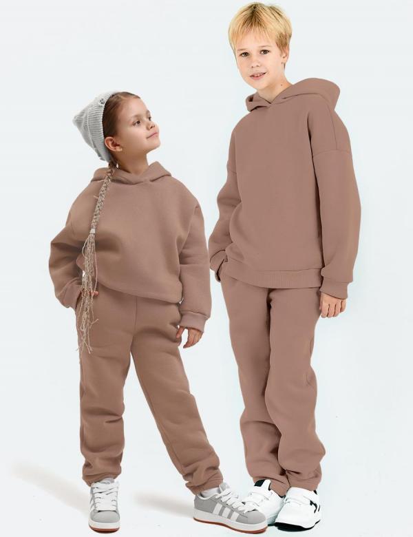 Детский спортивный костюм KETMIN MANY с начесом цв.Кофе, фото 1