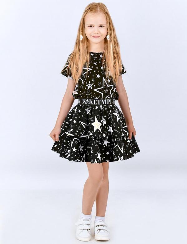 Детская юбка KETMIN VINTAGE цв.Star KM Чёрный, фото 1